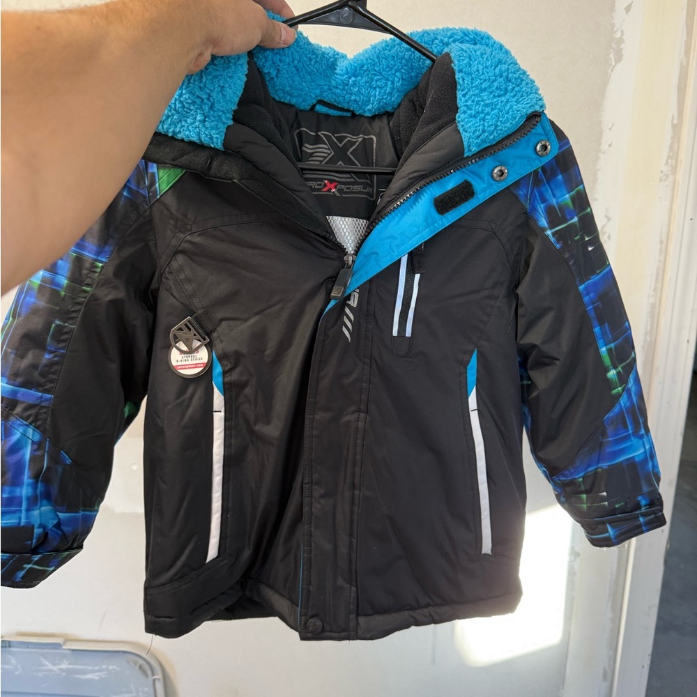 Zero Xposure Snowboard Coat Blue Kids Boys Size Small Used